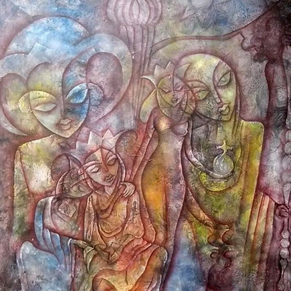 Consolation 40/60 Acrylique Sur Toile US $ 5000
