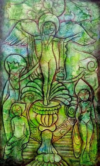 L'imolée 30/40 Acrylique sur toile US $ 2500
