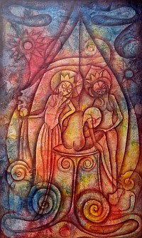 Le Vagin 30/40 Acrylique sur toile US $ 3000
