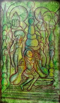 L'imolée 24/36 acrylique sur toile US $ 2500