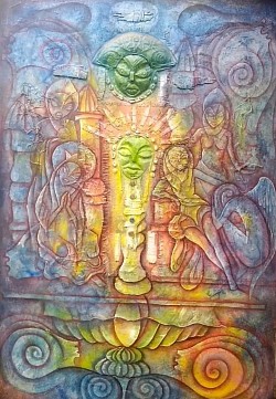 Le Pardon 40/60 acrylique sur toile US $ 5500